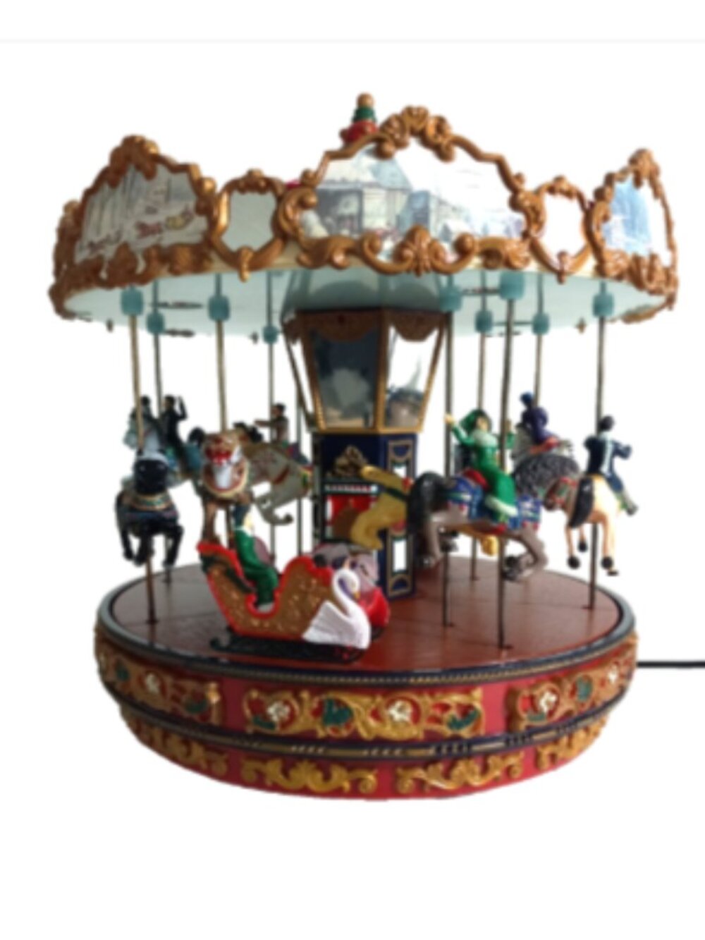 Mr Christmas Winter Wonderland Carousel Animated Music Box 35 Songs Works - Picture 3 of 11
